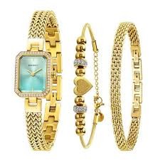 Luxury Quartz Watch Jewelry Set Fashion Women